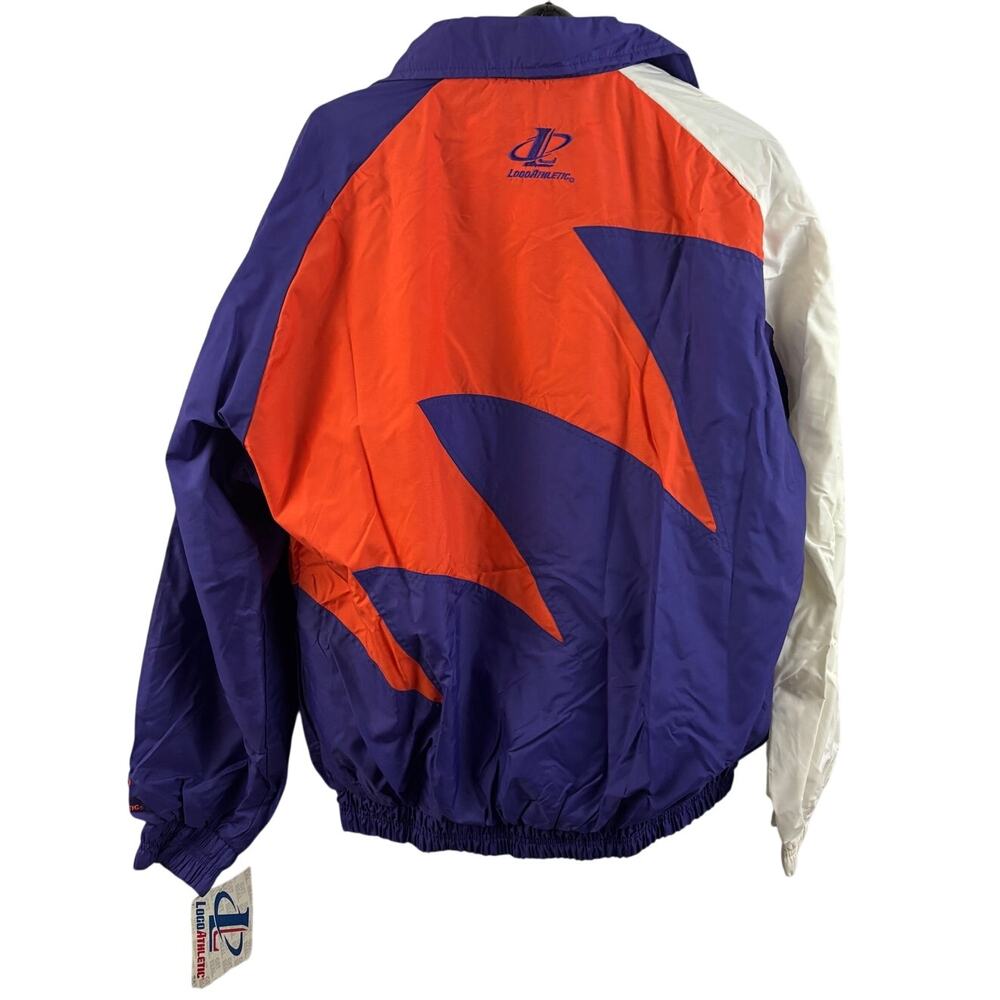 NWT Vtg 90s NBA Phoenix Suns Logo Athletic Sharktooth Windbreaker Jacket Mens M‎ - Picture 2 of 16